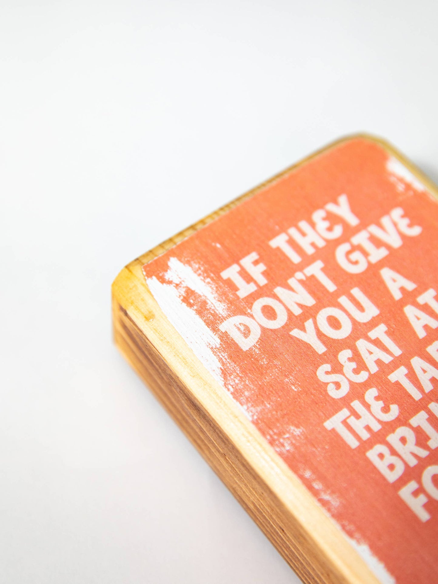 Shirley Chisholm Chair Quote Wood Art: 3.5" x 10" Women's Empowerment Inspiration