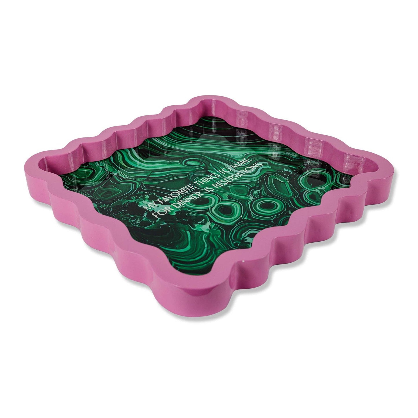 My Favorite Thing to Make for Dinner is Reservations Large Lacquer Tray