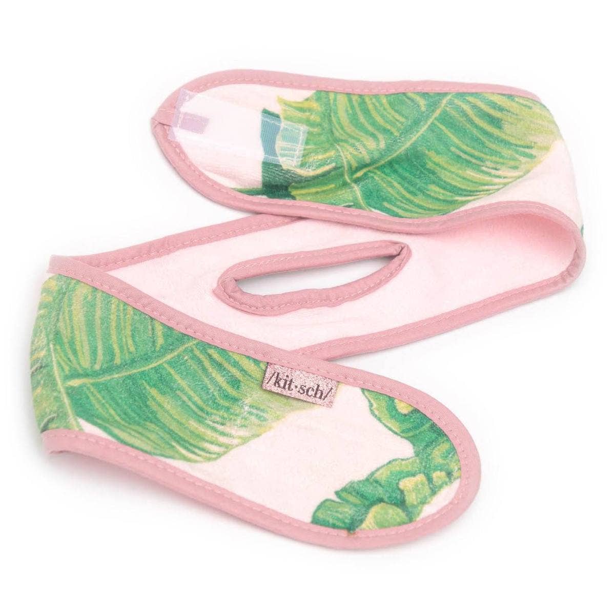 Microfiber Spa Headband by Kitsch - Palm Print