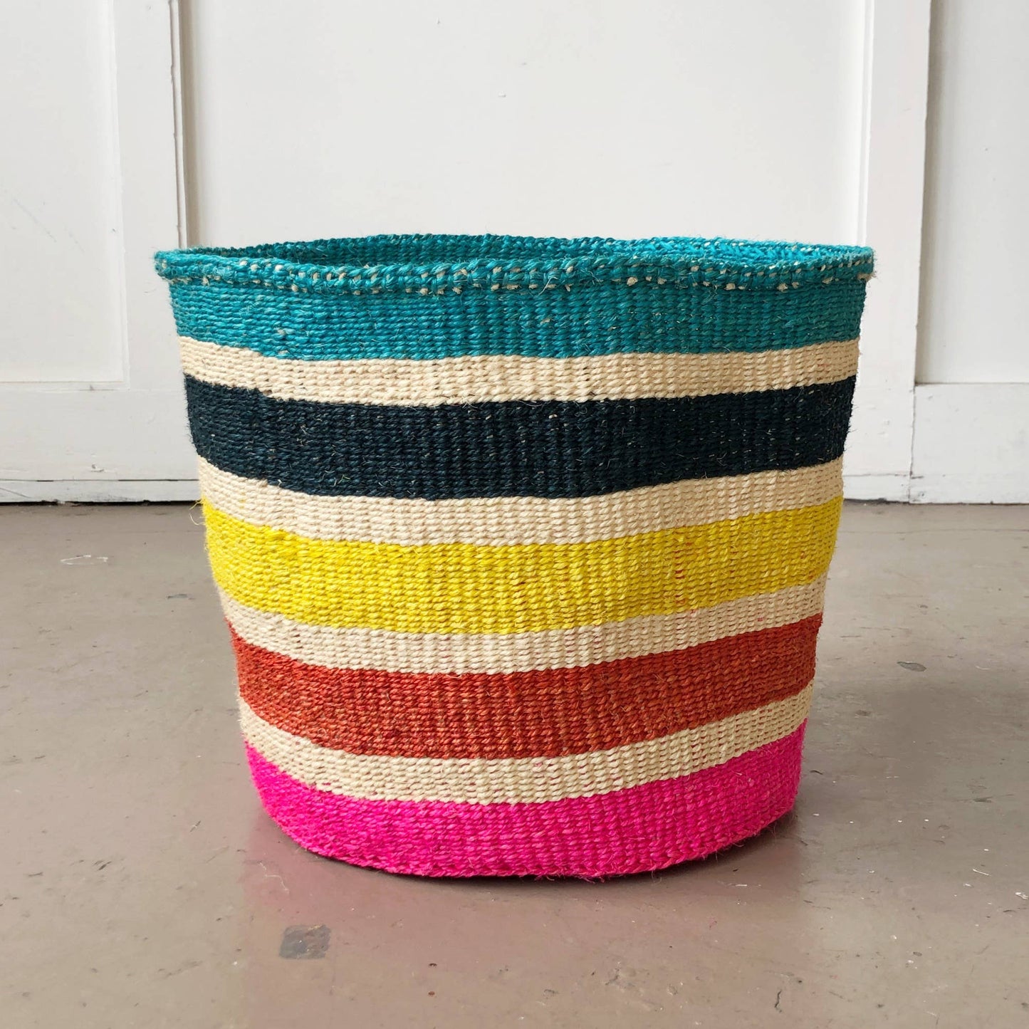 XL Storage Basket: Rainbow Stripes