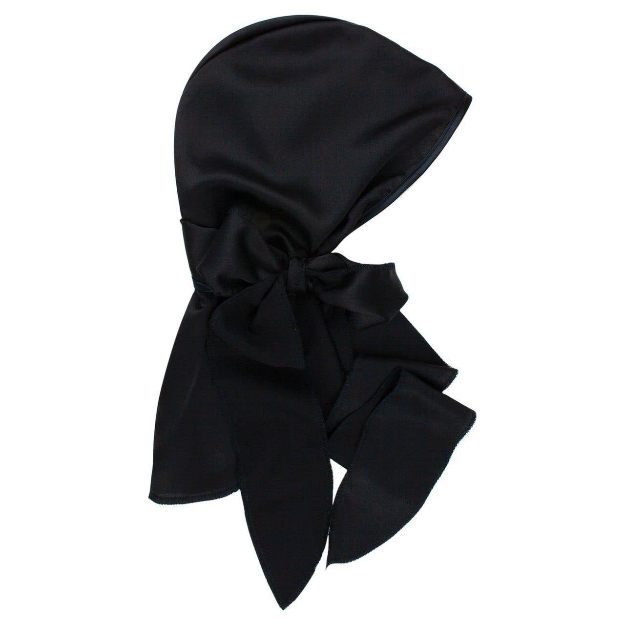Satin Sleep Cap - Black
