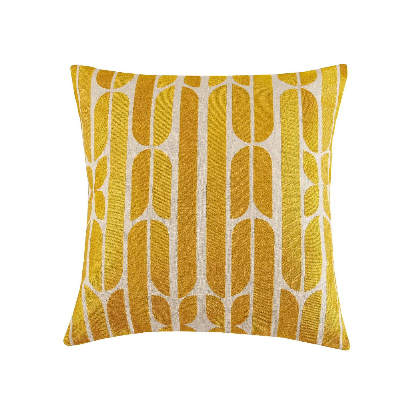 Palmdale Orange Embroidered Pillow