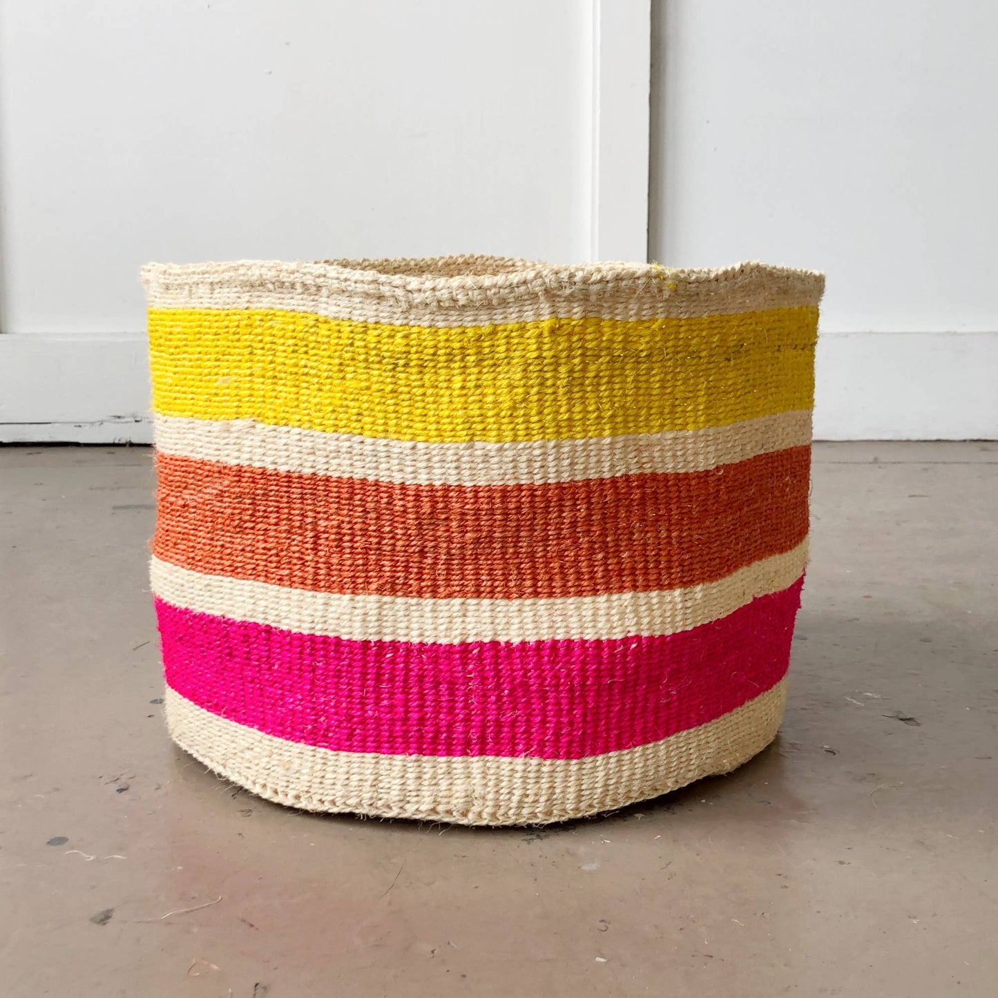 XL Storage Basket: Rainbow 3 Stripes
