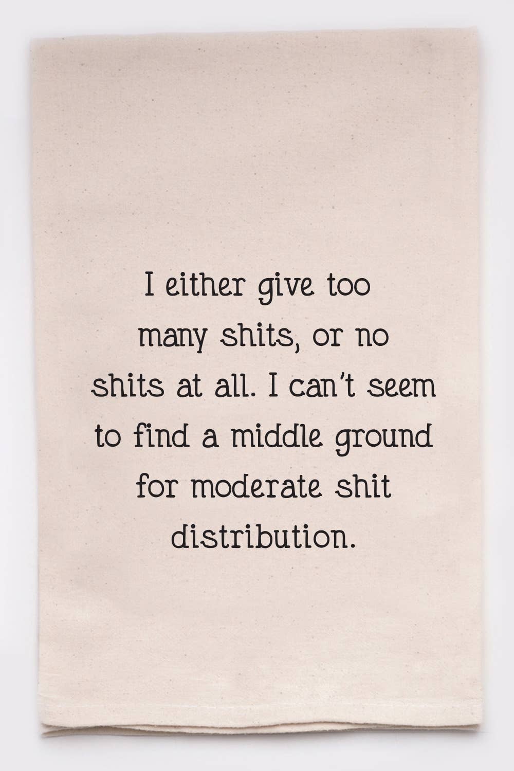 Shit Distribution Funny Kitchen Tea Towel