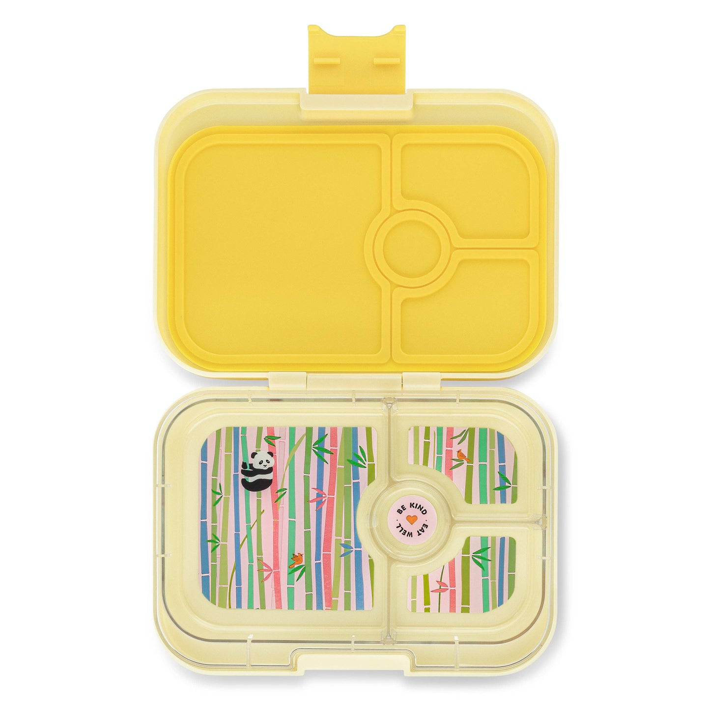 Leakproof Bento Box - Sunburst Yellow with Panda tray