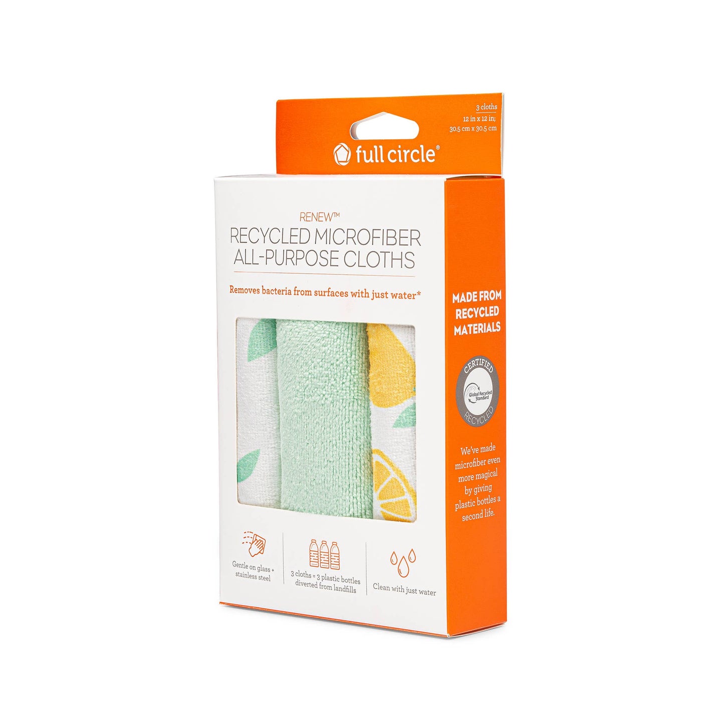 Renew Recycled All-Purpose Microfiber Cloths (set of 3)
