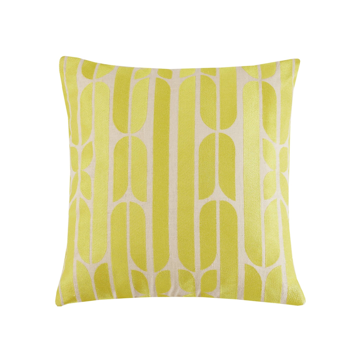 Palmdale Yellow Embroidered Pillow