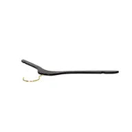 Ultra Slim Dress Suit Hangers Black Wood with Notches and Gold Hardware - Pack of 5 Hangers