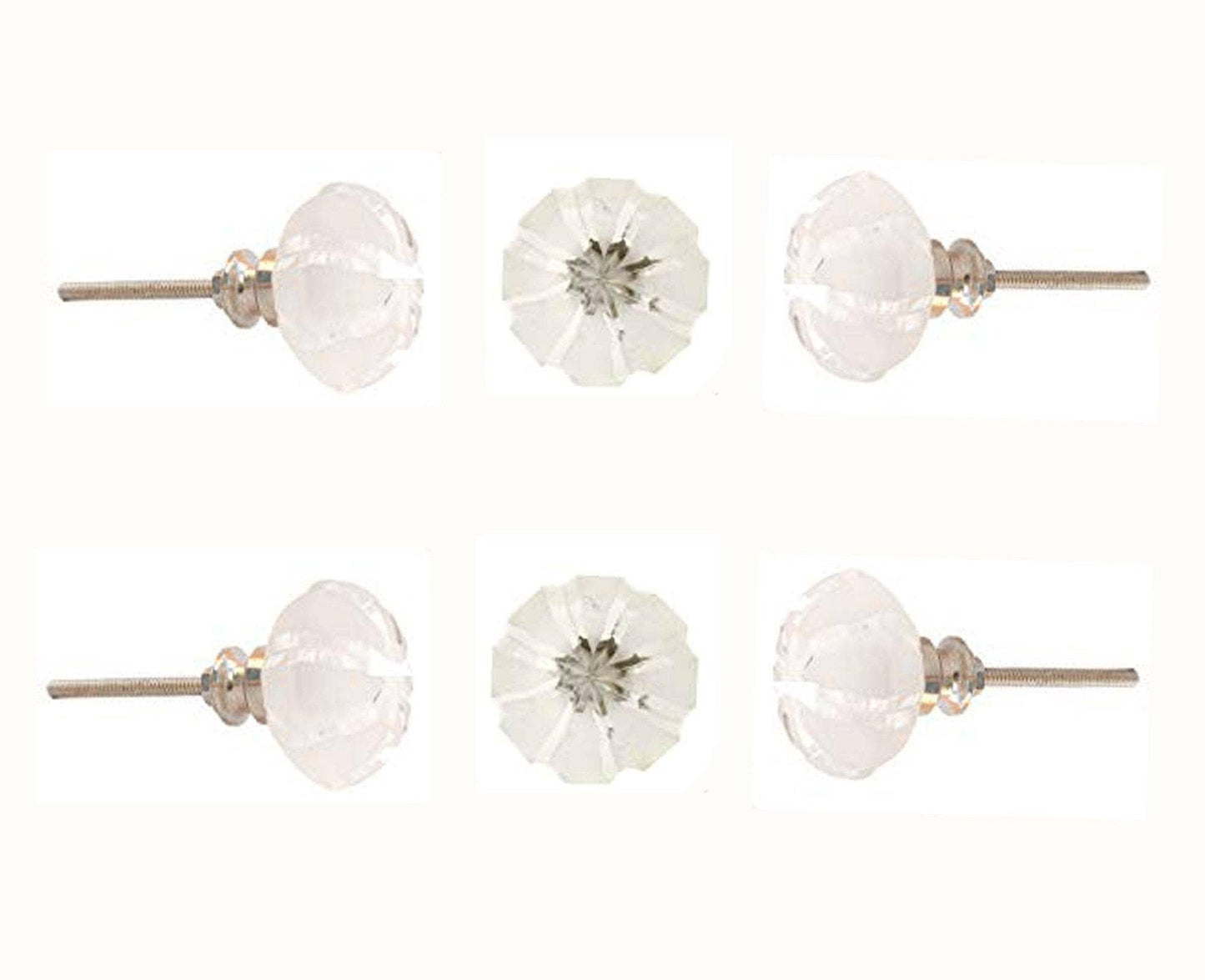 Clear Cut Tomato Knobs - Set of 6