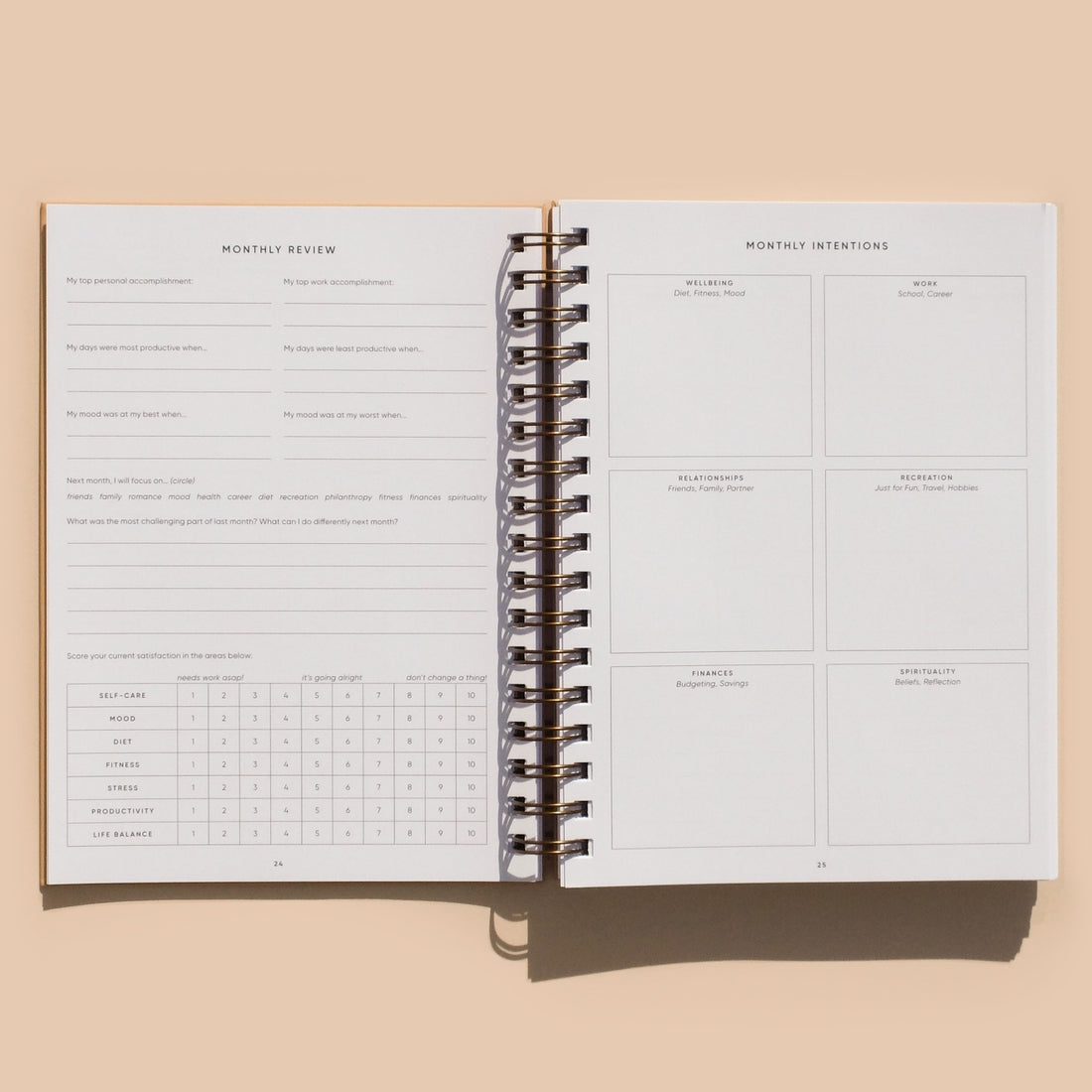 The Self Care Planner Daily Edition by Simple Self - Grey
