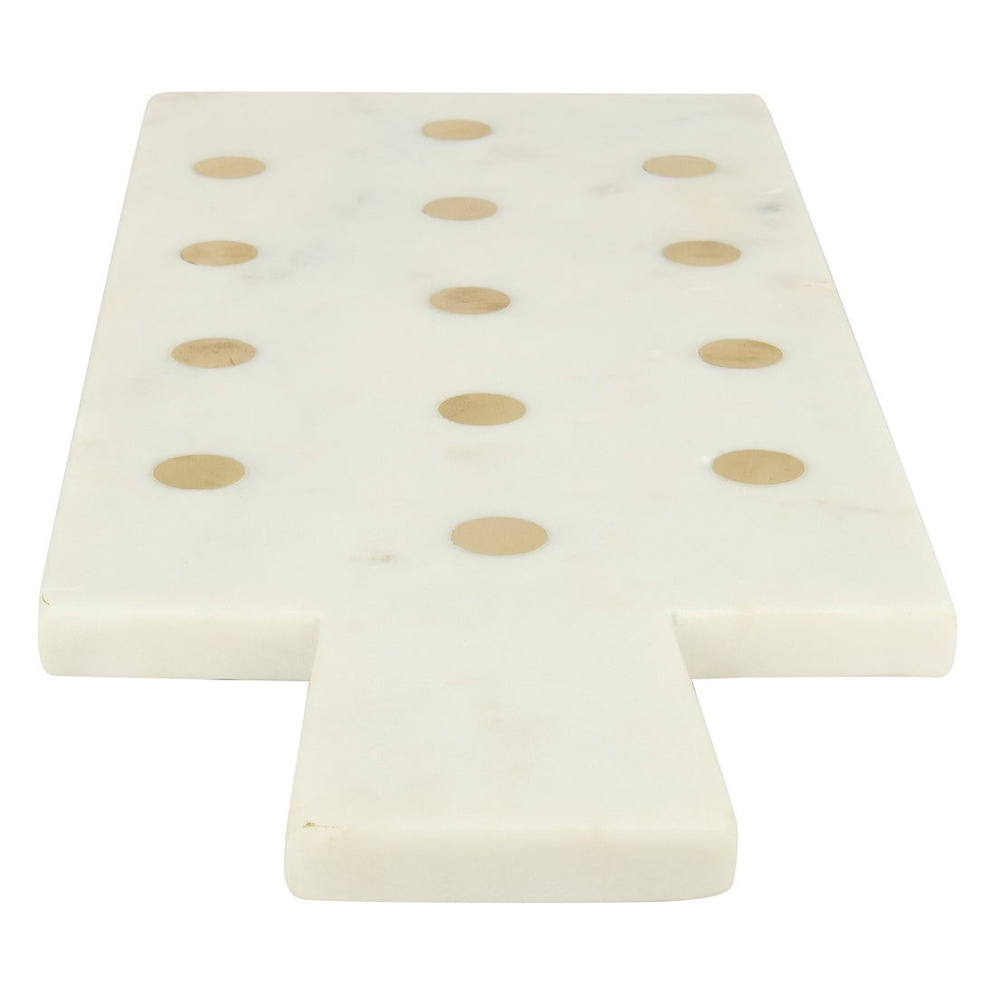 Polka Marble White Gold Dots Cheese Board