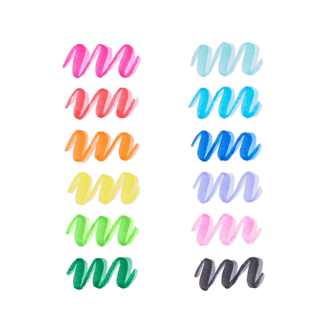 OOLY Dual Tone Double Ended Brush Markers - Set of 12