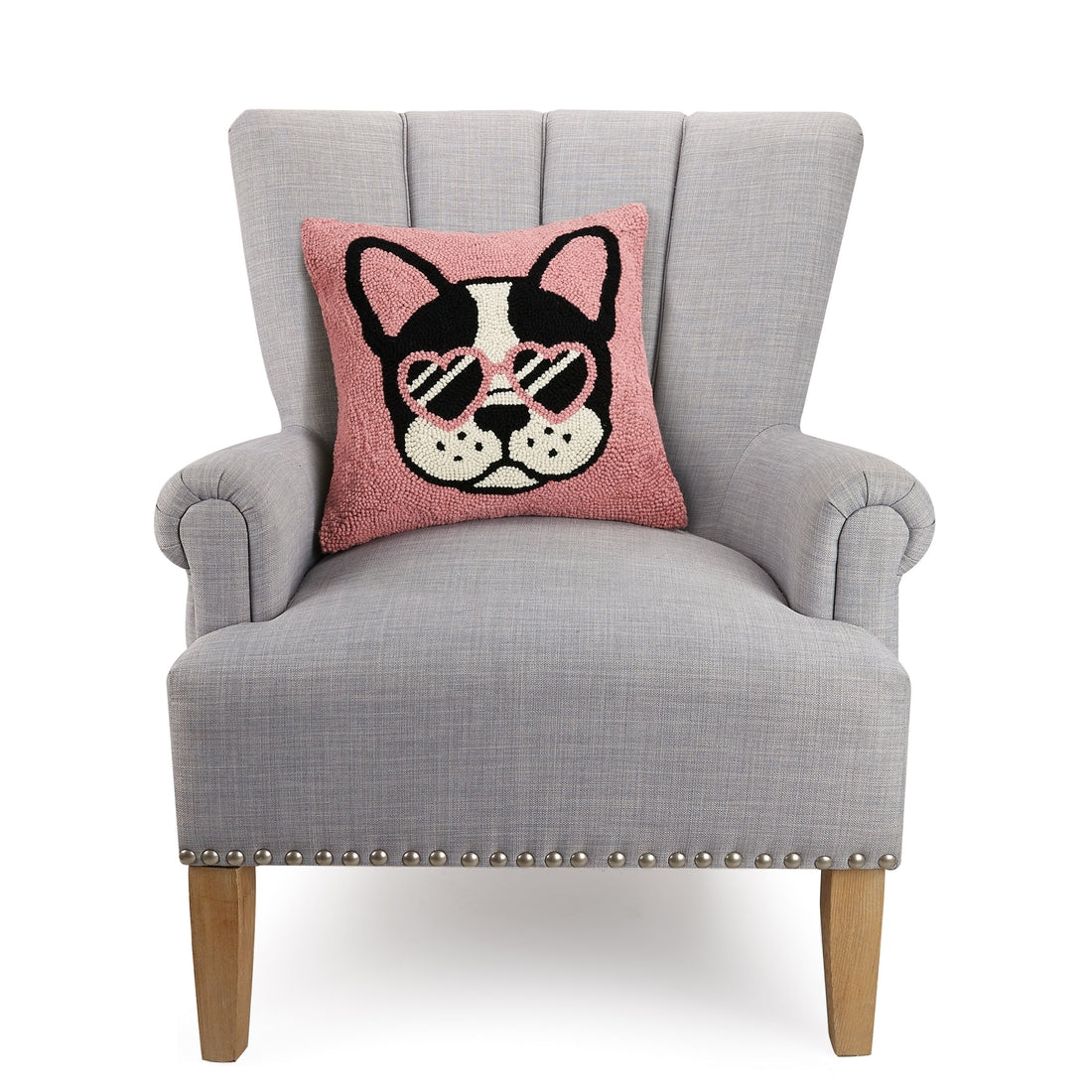 Pink Cool French Bulldog Hook Pillow