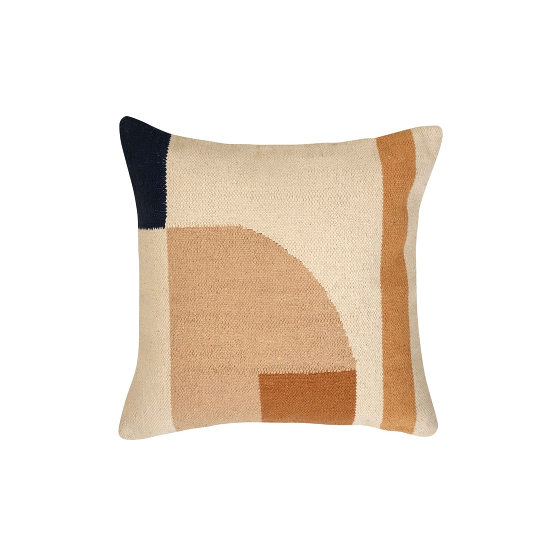 Geo Shapes Handcrafted Throw Pillow, Earth by Casa Amarosa