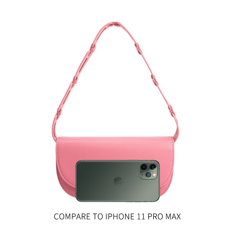 Inez Vegan Small Shoulder Bag in Pink