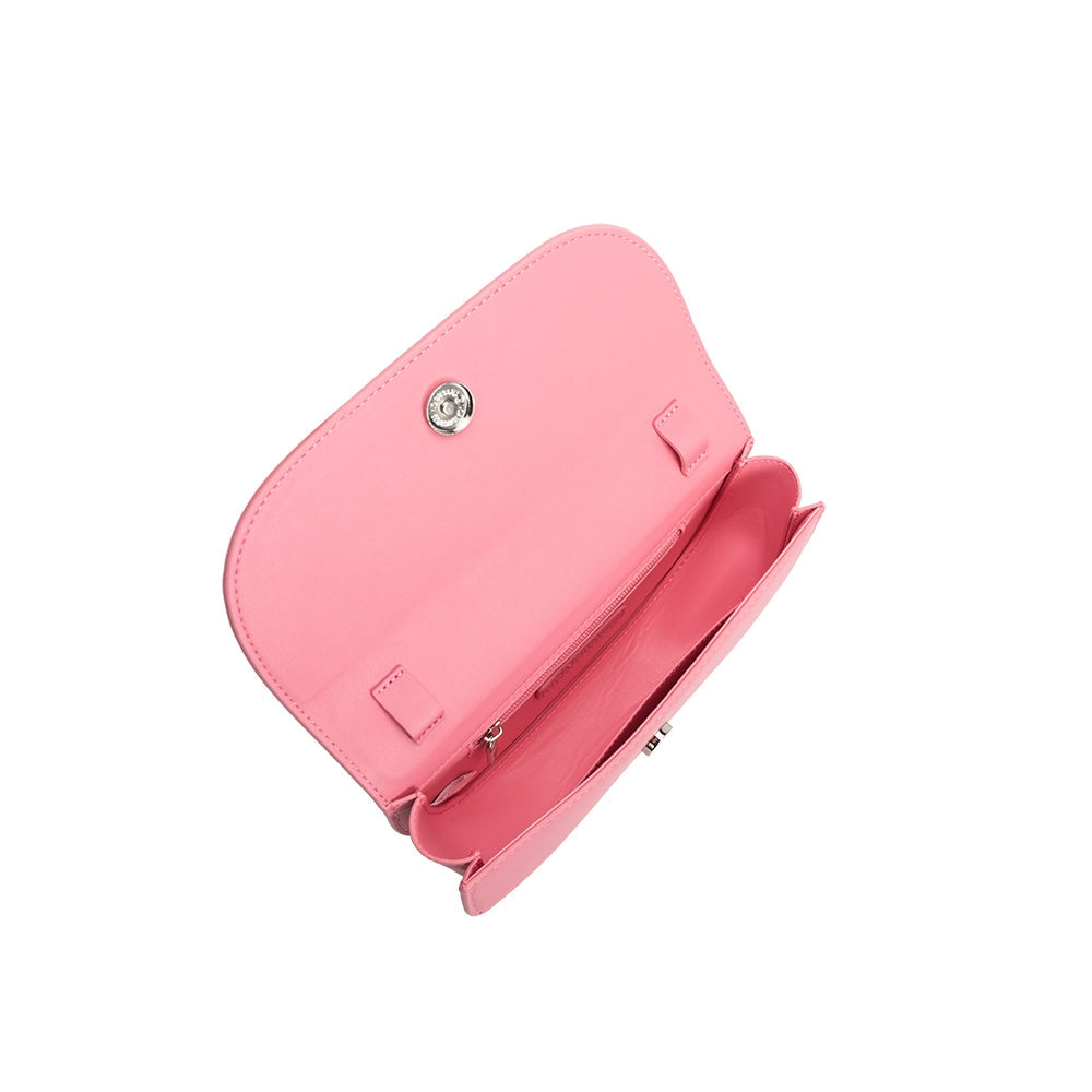 Inez Vegan Small Shoulder Bag in Pink