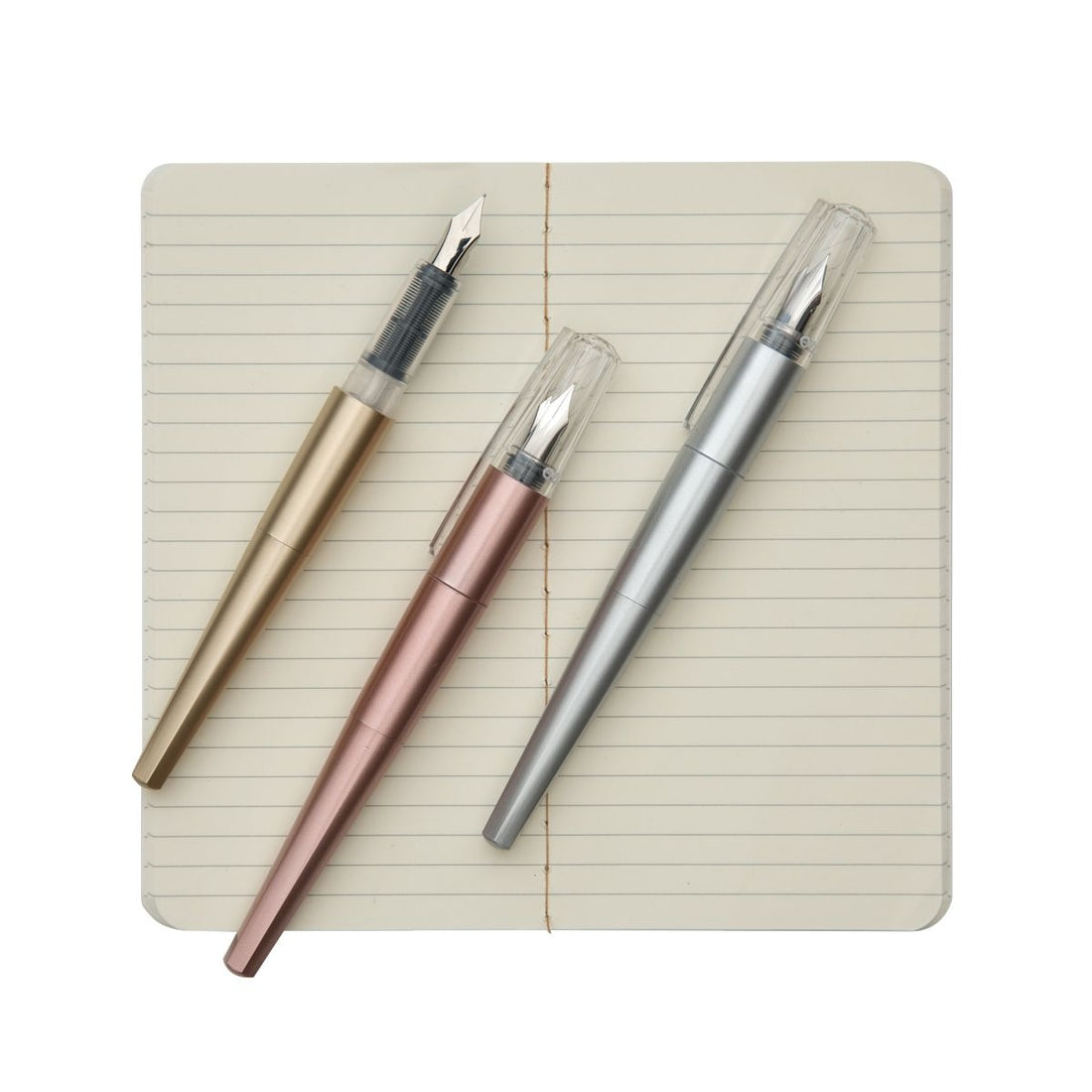 OOLY Modern Script Fountain Pen, Set of 3 & Journal
