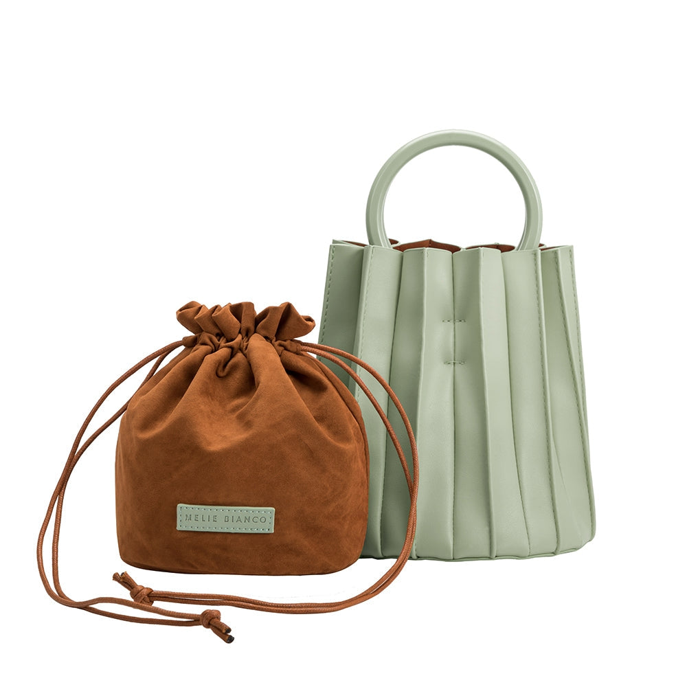 Lily Vegan Small Top Handle Bag in Mint