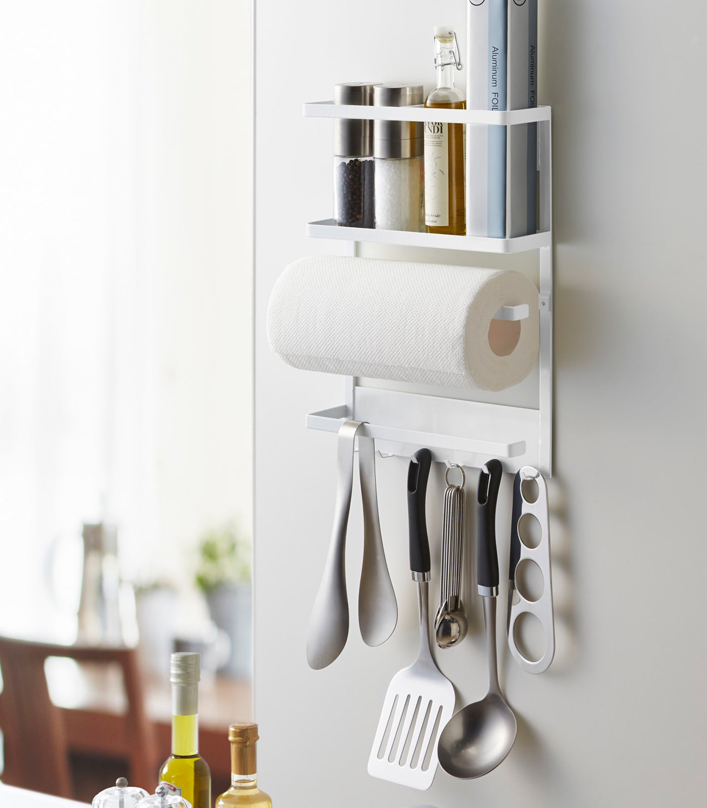 Magnetic Organization Rack in White