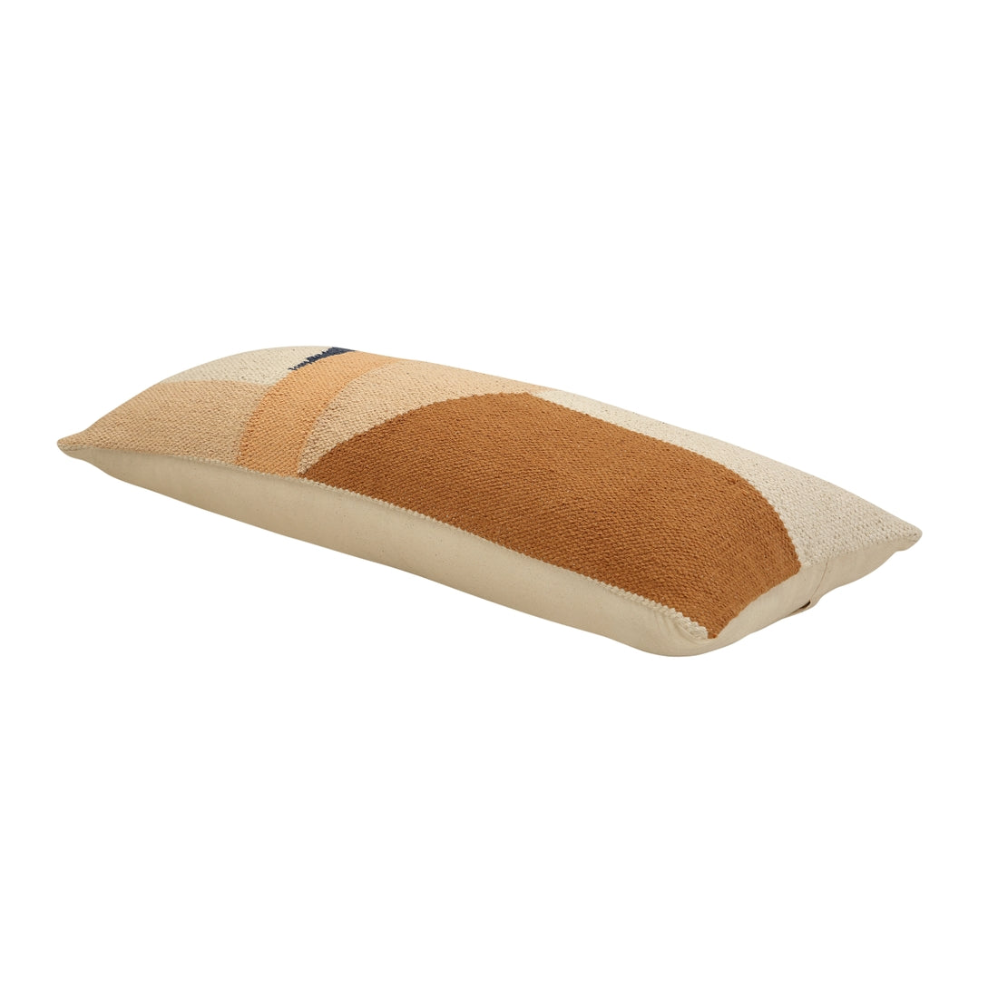 Geo Shapes Handcrafted Lumbar Pillow, Earth by Casa Amarosa