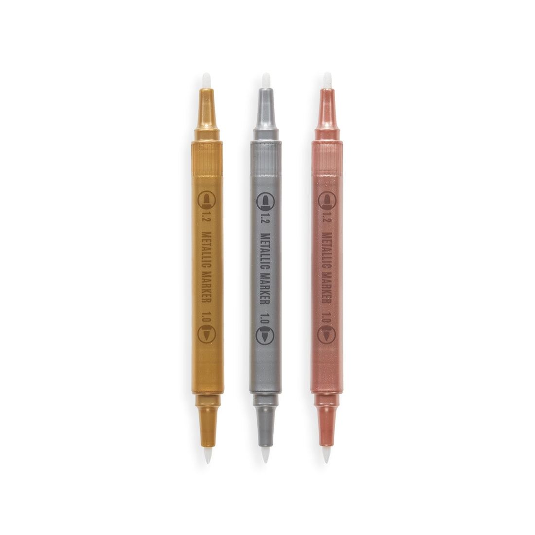 OOLY Modern Trio Dual Tip Metallic Markers - Set of 3
