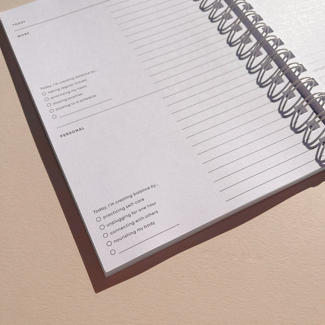 Balance Notebook - Cover by Joyce Lay Hoon Ho for Simple Self