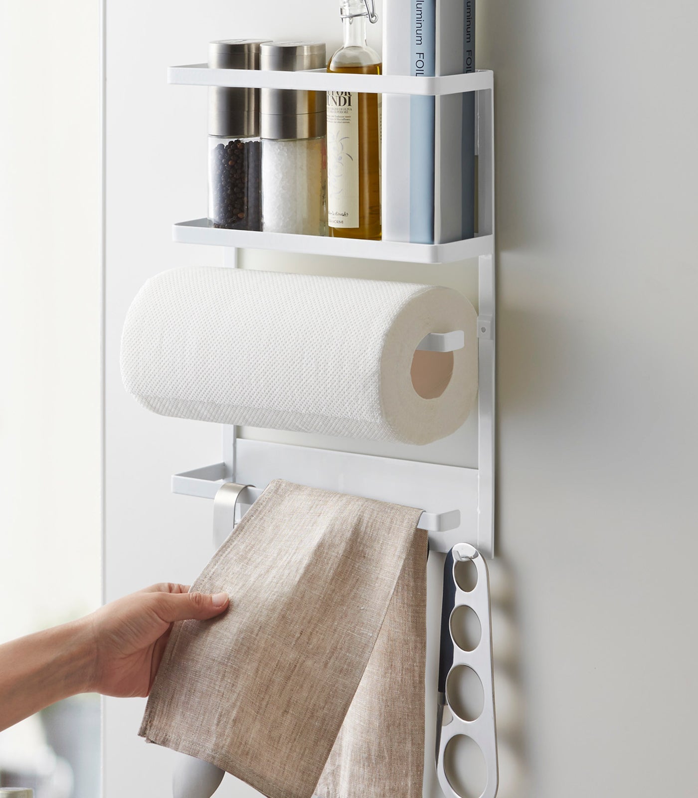 Magnetic Organization Rack in White