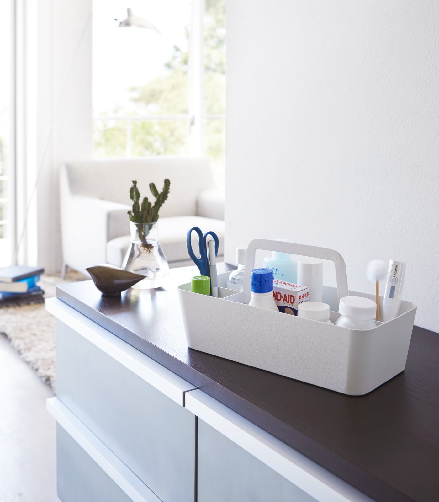 Tower Storage Caddy Large in White