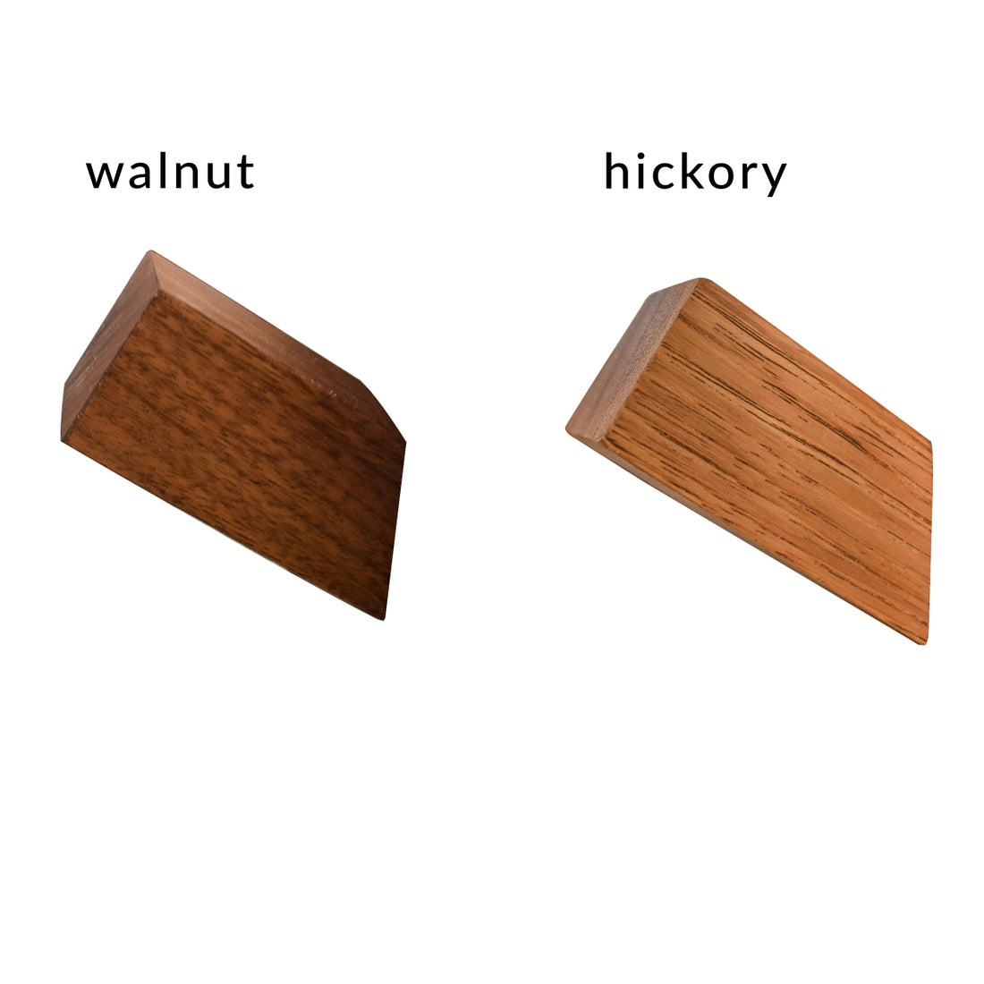 Rectangular Wood Hook - Set of 3