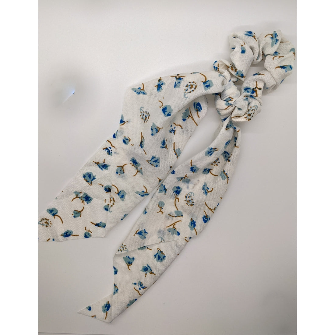 Floral Women's Scrunchie with Bow