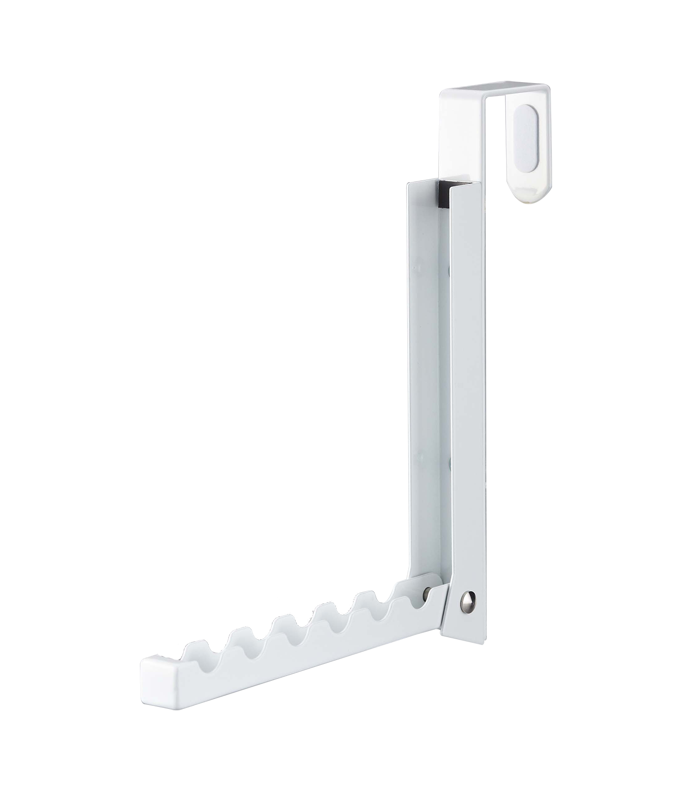 Smart Folding Over-the-Door Hook in White