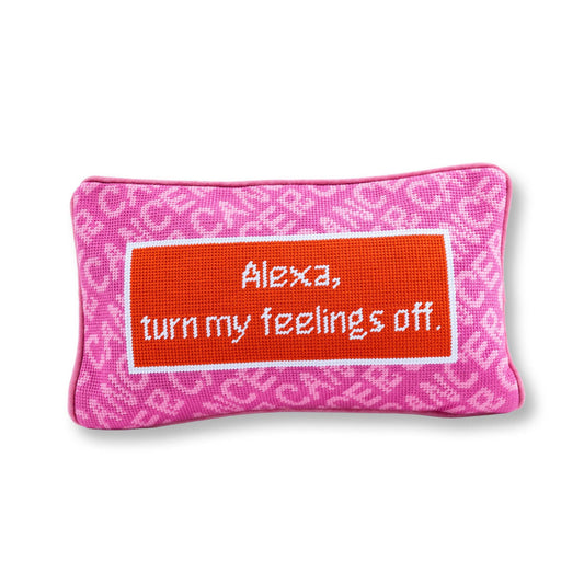 Astrology Sign Cancer Needlepoint Pillow by Furbish