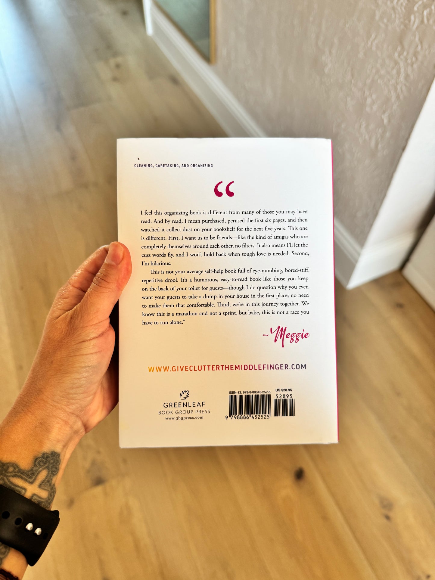 Give Clutter the Middle Finger: A Chingona's Guide to Taking Control of Your Stuff and Your Life by Meggie Mangione SIGNED COPY