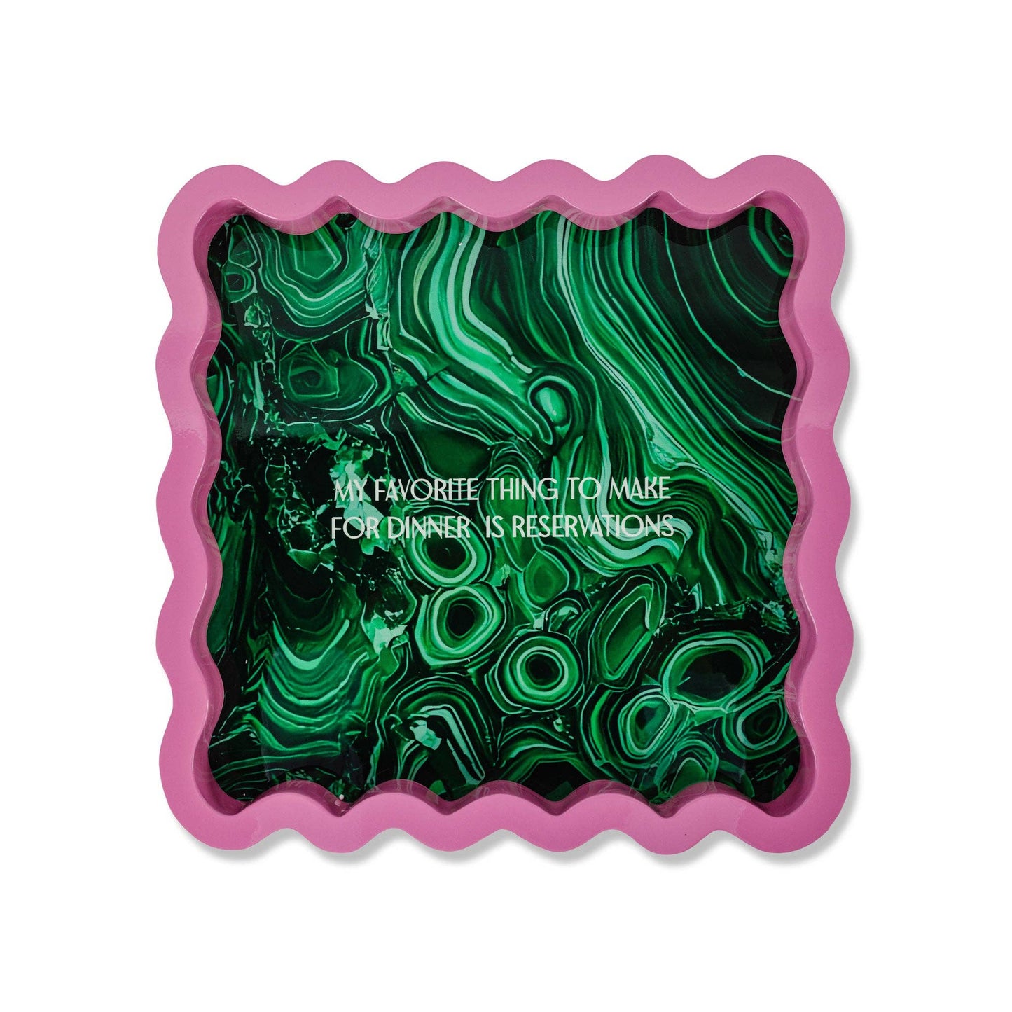 My Favorite Thing to Make for Dinner is Reservations Large Lacquer Tray