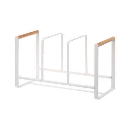 Tosca Plate Storage Rack Large in White/Natural