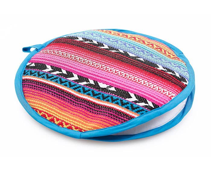 Flat Tortilla Warmer by Casa Amarosa in Blue