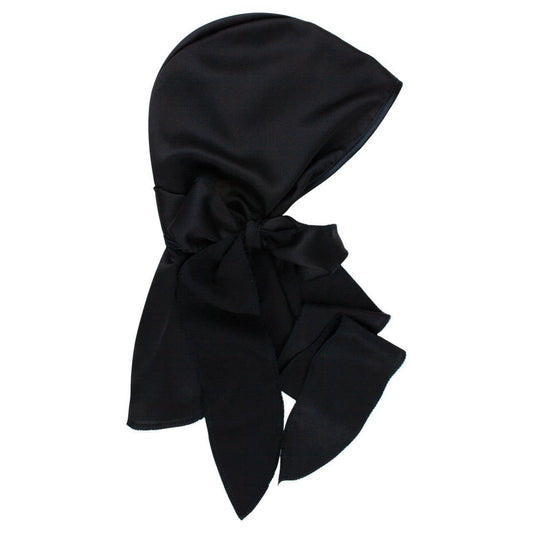 Satin Sleep Cap - Black