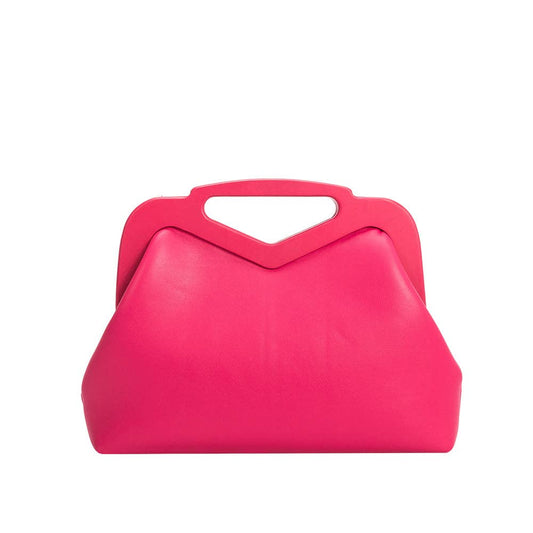 Angie Vegan Small Crossbody Bag in Fuchsia