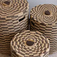 Sunga Classic Storage Basket Large Hamper or Blanket Basket with Lid