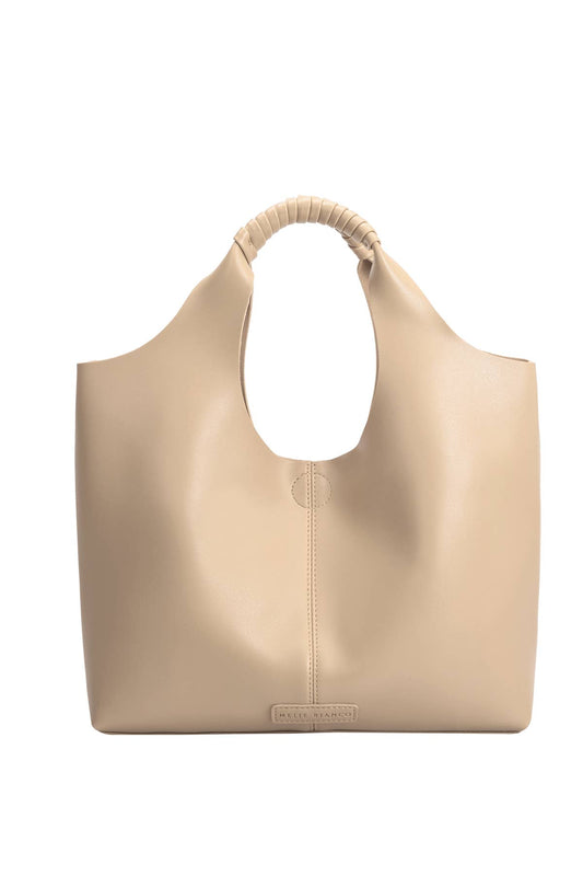 Linda Vegan Medium Tote Bag in Bone