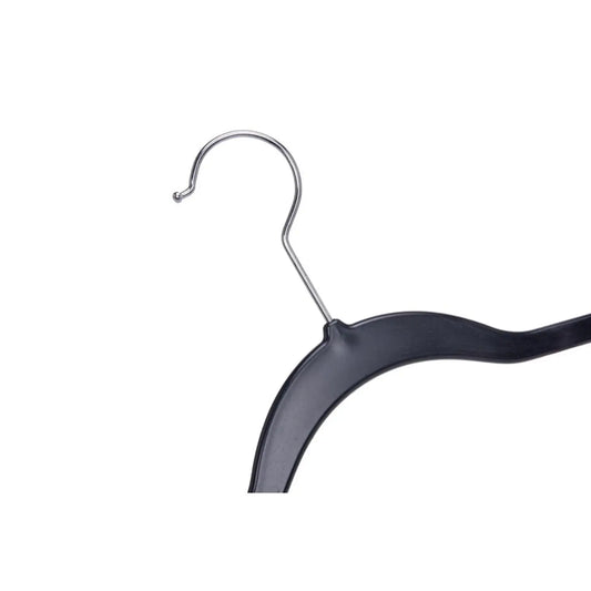 Black Plastic Budget Friendly Quality Hangers - Set of 10 Hangers