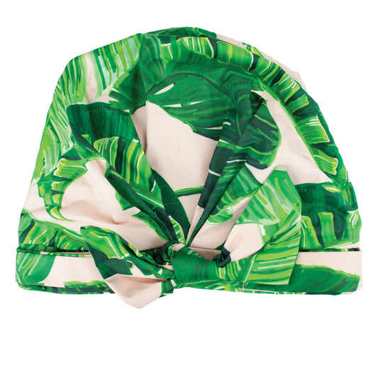Luxe Shower Cap - Palm Print