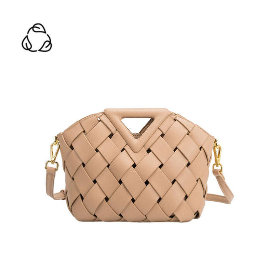 Irene Vegan Medium Crossbody Bag in Nude