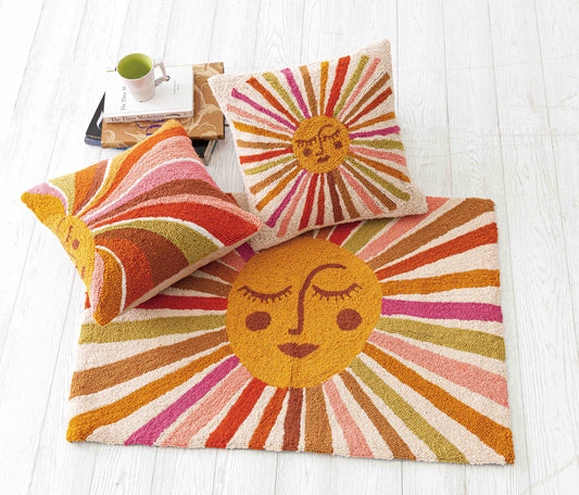 Retro Sunshine Hook Rug