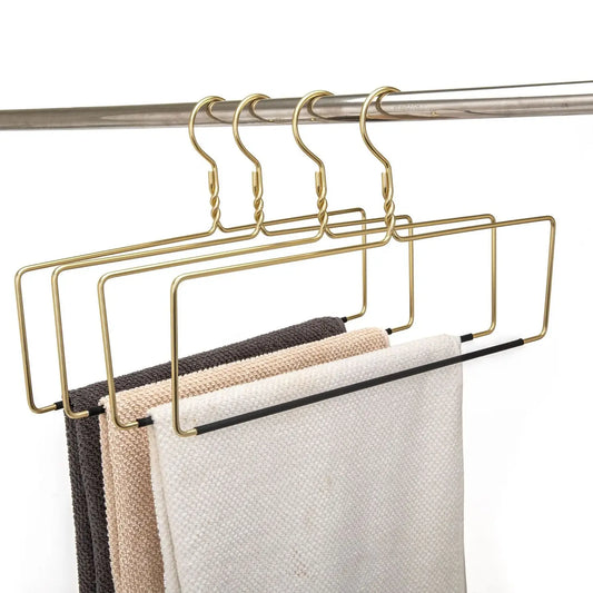 Heavy Duty Blanket Hanger with Gold Hardware and Slip Resistant Bar - Single Hanger