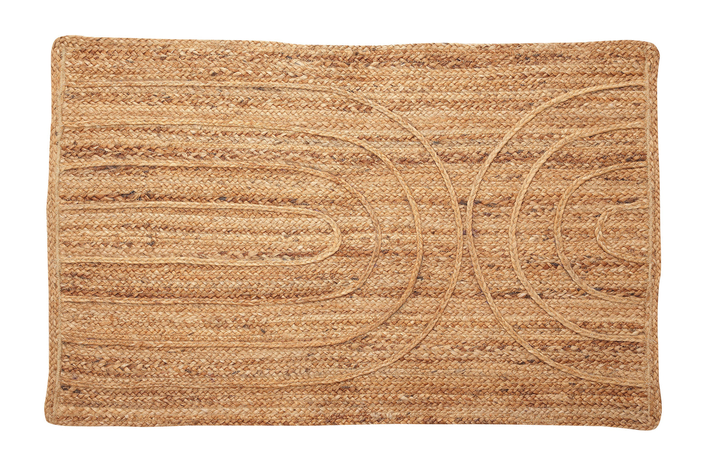 Rainbow Jute Doormat Rug, Natural by Casa Amarosa