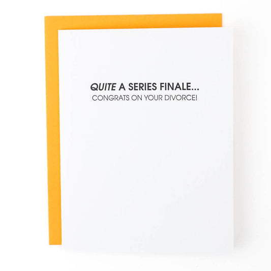 Series Finale - Congrats on Your Divorce Letterpress Card