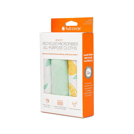 Renew Recycled All-Purpose Microfiber Cloths (set of 3)