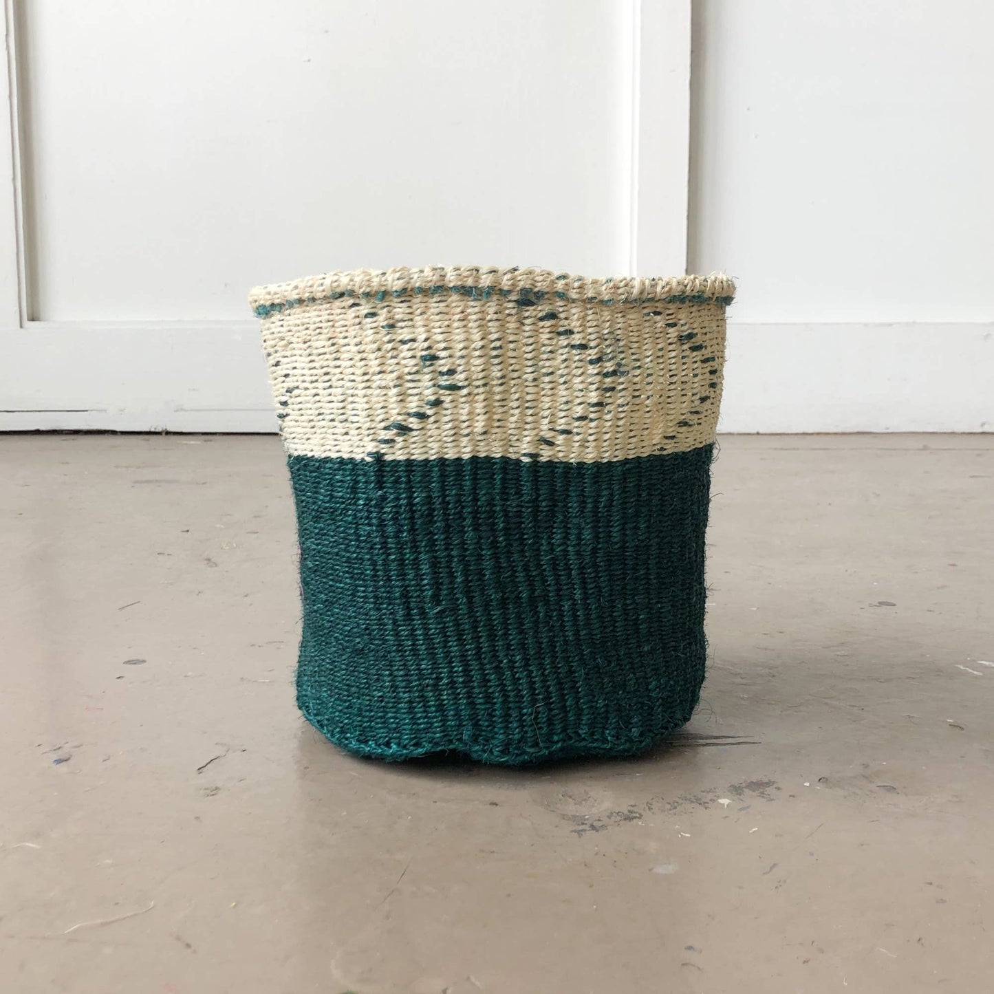 Small Storage Basket: Teal Arrow