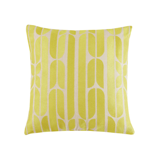 Palmdale Yellow Embroidered Pillow
